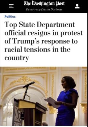 特朗普|北美观察丨美多名高官辞职，指特朗普违背核心价值观