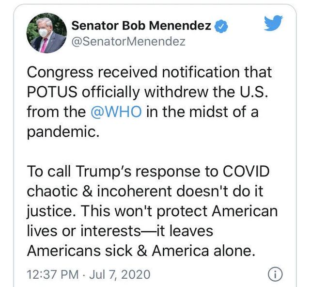 荆楚网|快讯！美国正式退出世卫组织