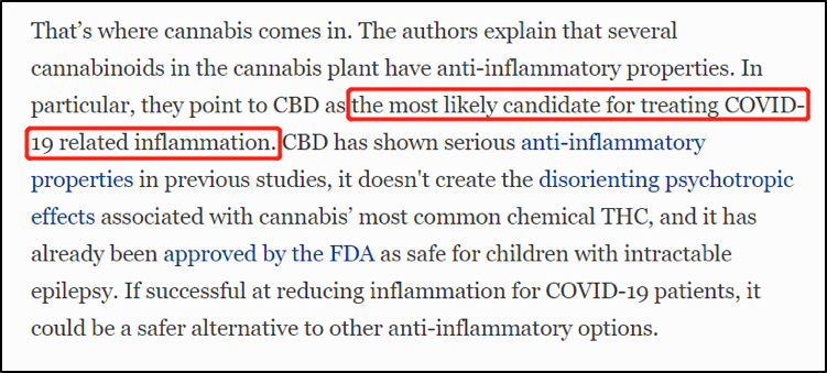 大麻|加拿大著名媒体转发“新冠研究成果”,链接竟来自大麻推广网站