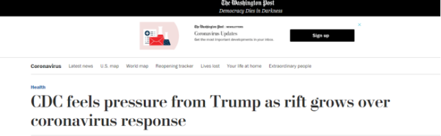 华盛顿邮报|细思极恐 特朗普新政将会给美国抗疫雪上加霜