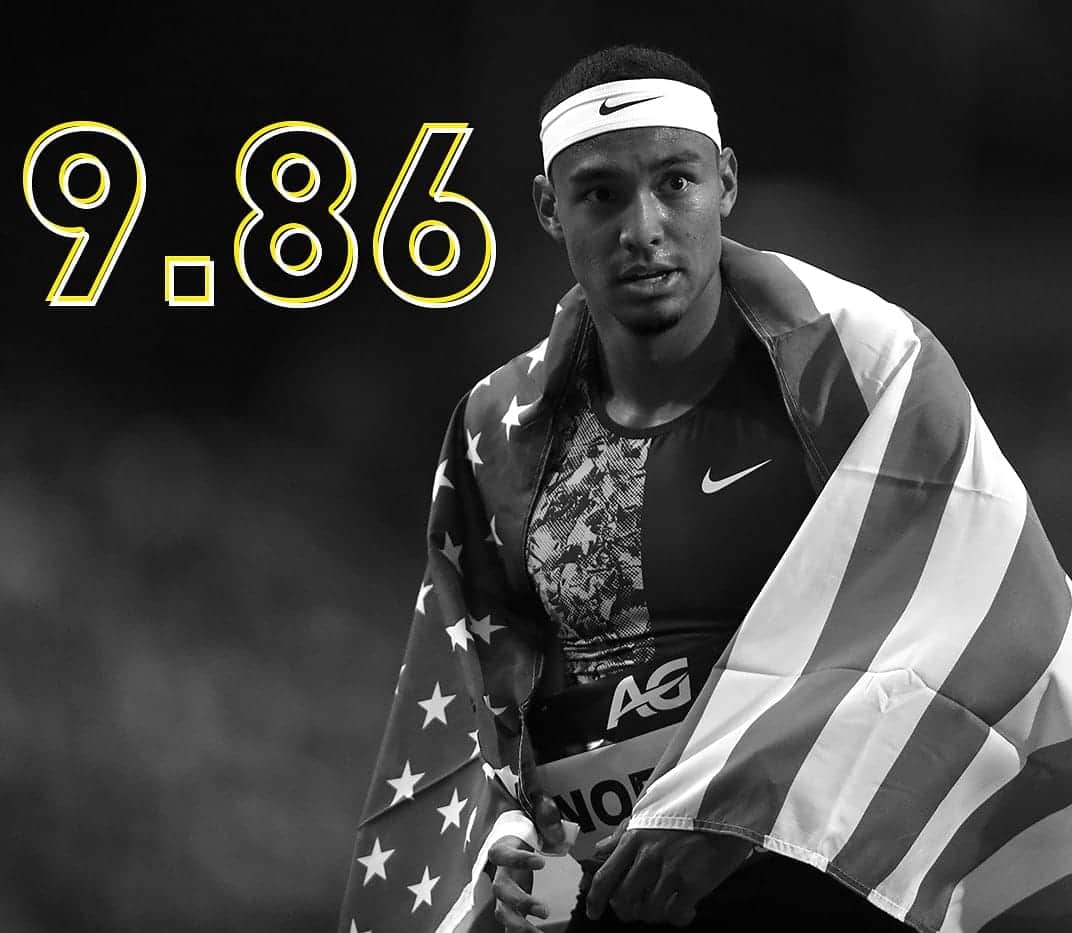 主要对手为400米栏世锦赛亚军本杰明,100米名将罗尼贝克,诺曼前程启动