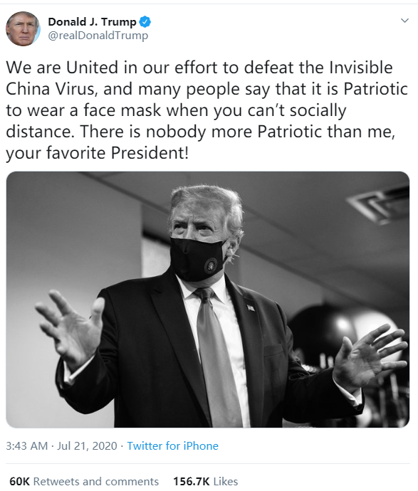 特朗普|这大概是特朗普发过的最不要脸的一则网帖了……