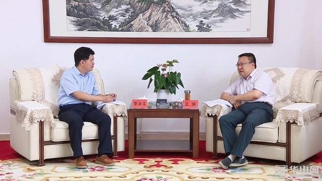 王琳会见南京越博动力董事长李占江一行