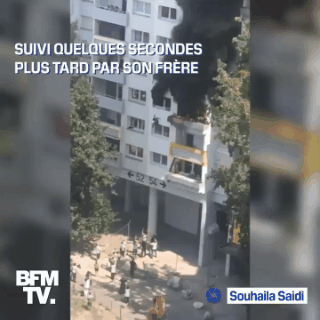 国际社会|法国两名儿童火场奇迹逃生 跳下四楼被众人用手接住