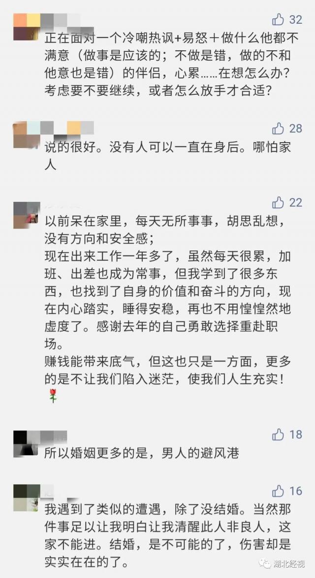 婚姻|“结婚就是图省心轻松！” 婚姻是不是避风港？网友评论扎心