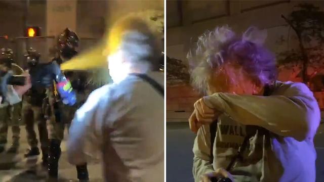 美国警察|向警察喊话却遭喷胡椒喷雾，美越战老兵：美国也曾派我去施暴