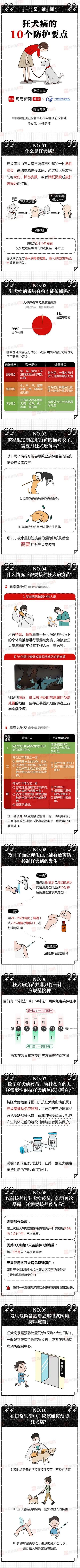 狂犬病|一图读懂 狂犬病的10个防护要点