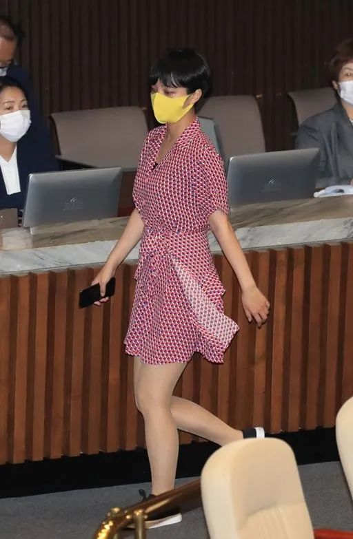 韩国国会|粉红短裙女议员登顶韩国热搜，韩国网友有责骂也有力挺