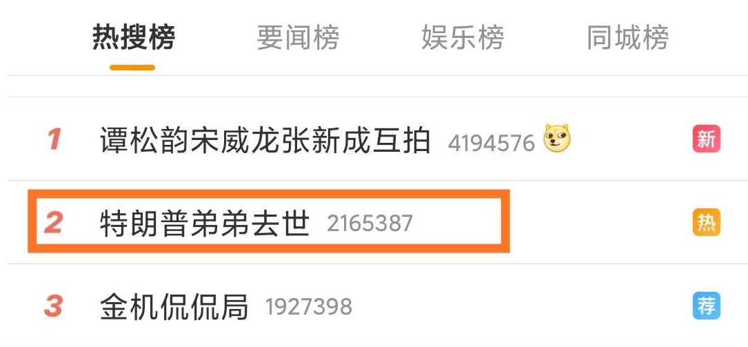 特朗普|美国总统特朗普一生唯一称之为“亲爱的”人逝世