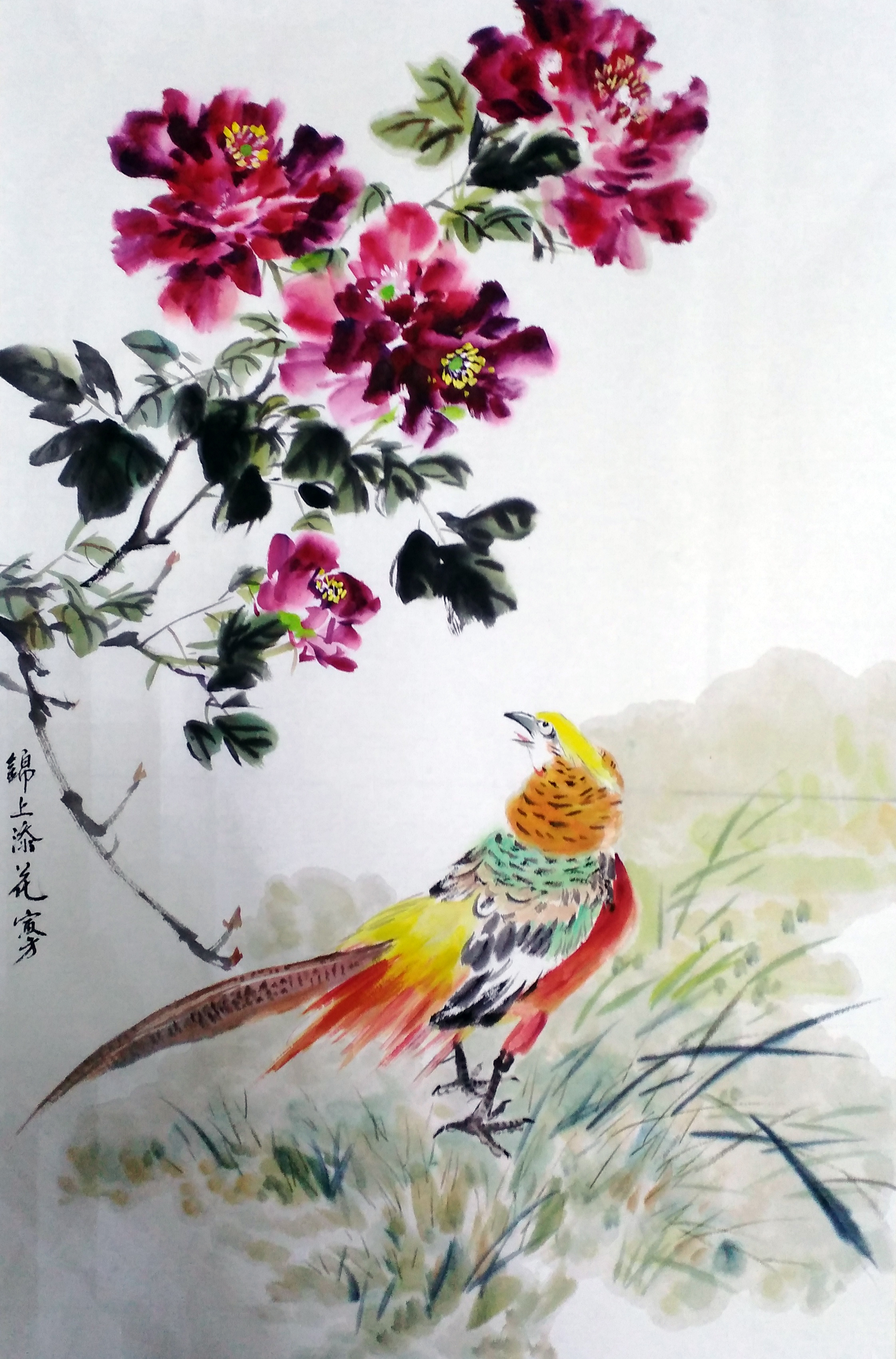 南阳国画名家吕银芳:巧拙互用 雅俗共赏"花鸟画要与众不同出新意,既要