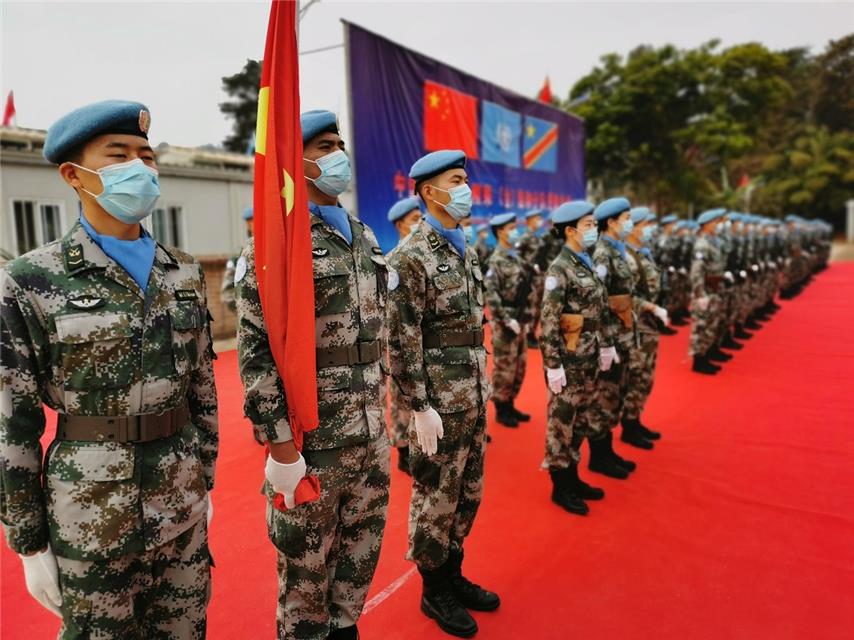 军事|中国第23批赴刚果（金）维和部队218名官兵荣获联合国“和平荣誉勋章”