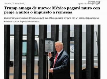 特朗普|北美观察丨特朗普再出新招 墨西哥入境美国车辆要付入境费