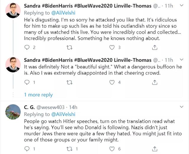 特朗普|记者中弹,特朗普:这真是一道美丽的风景线