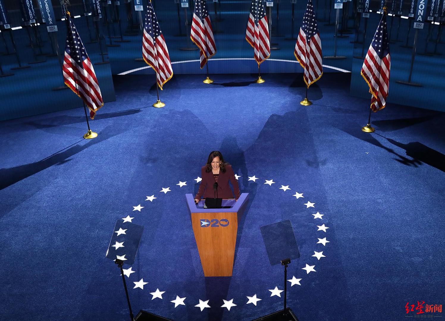 好莱坞|好莱坞明星纷纷为她“站台”，拜登竞选搭档哈里斯激活24万人“首次”捐款