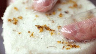 桂花|“第一次知道，桂花松糕在家做这么简单？”