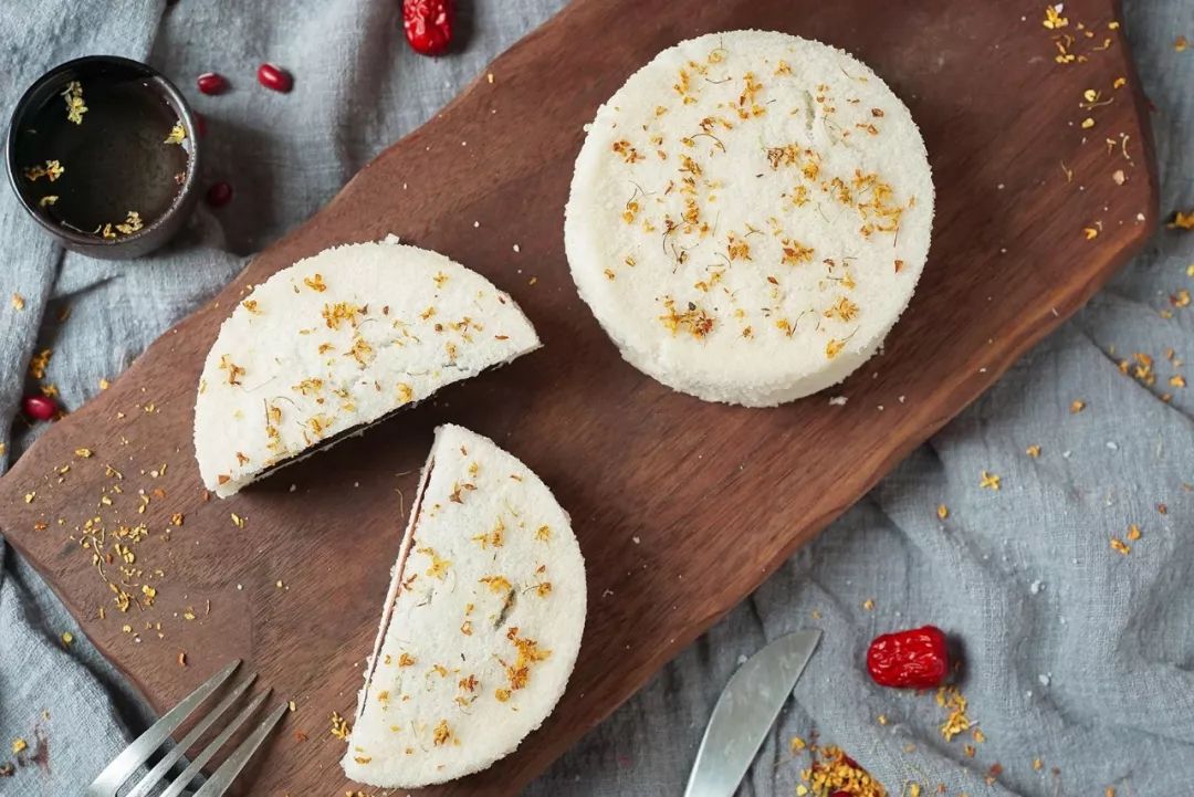 桂花|“第一次知道，桂花松糕在家做这么简单？”