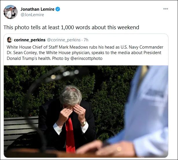 白宫|低头双手扶额，白宫幕僚长这张照片火了