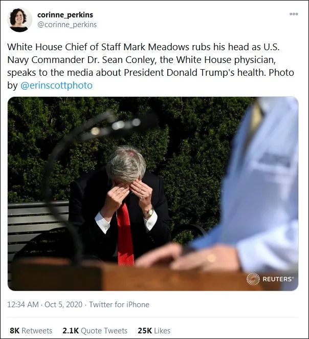 白宫|低头双手扶额，白宫幕僚长这张照片火了