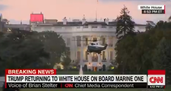 特朗普|特朗普返回白宫，媒体拍下他“摘下口罩”一幕