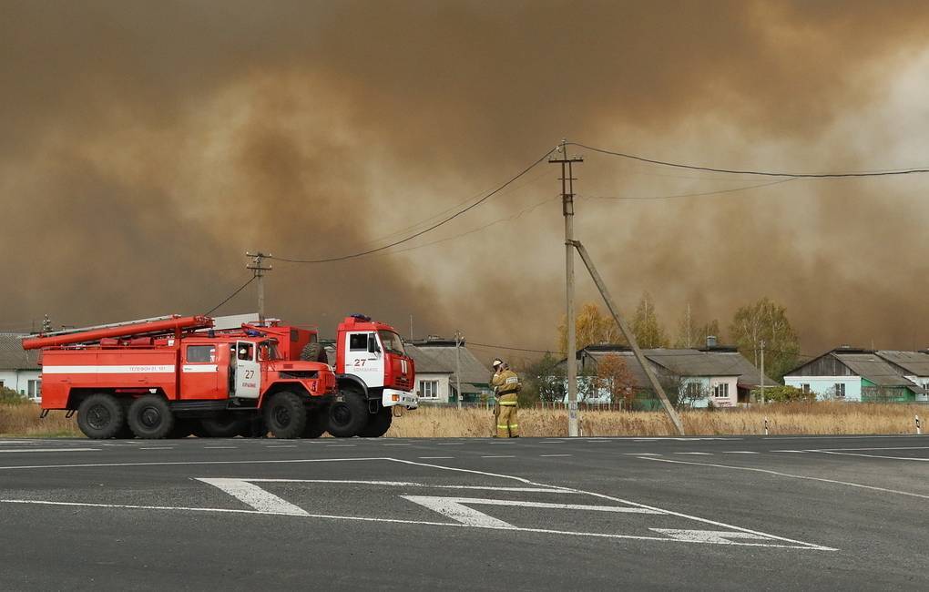 军火库|俄军火库爆炸系草地起火引发 已出动战斗工程车参与救火