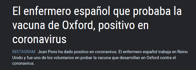 国际|西班牙一护士在测试牛津新冠疫苗后被确诊为阳性
