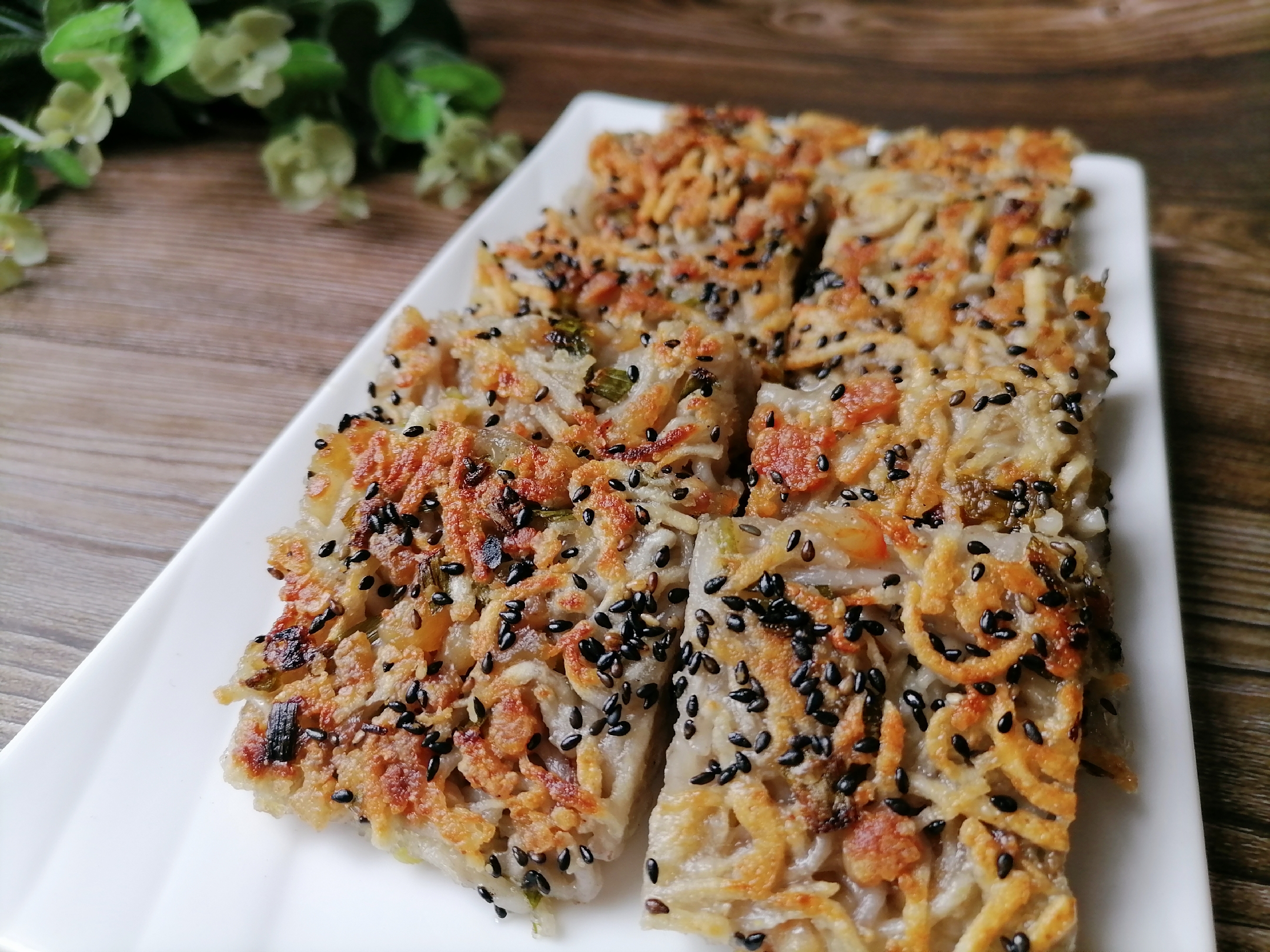 芋头别只煮着吃做成芋丝饼外酥里糯咸香美味南方传统茶点