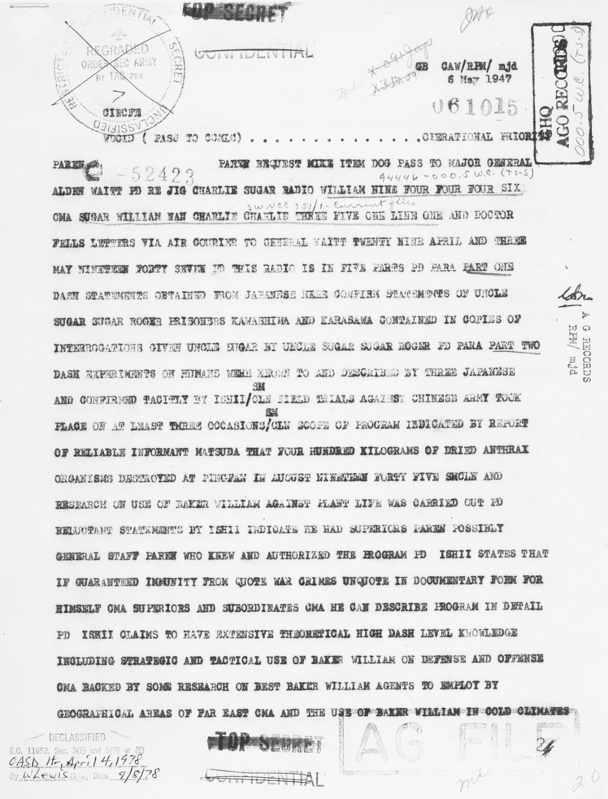 细菌战|日本细菌战资源库开放：这条解密暗语曝光日美惊天阴谋