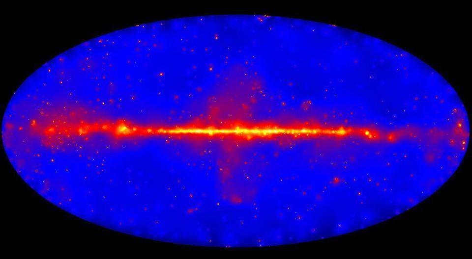 天文|NASA的费米空间望远镜完成了天图的绘制并发现意料之外的神秘物体