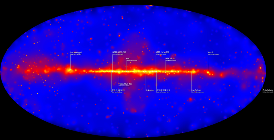 天文|NASA的费米空间望远镜完成了天图的绘制并发现意料之外的神秘物体