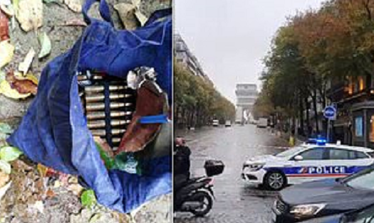 凯旋门|高度戒备之下，巴黎凯旋门遭炸弹威胁，警方发现装满弹药的袋子