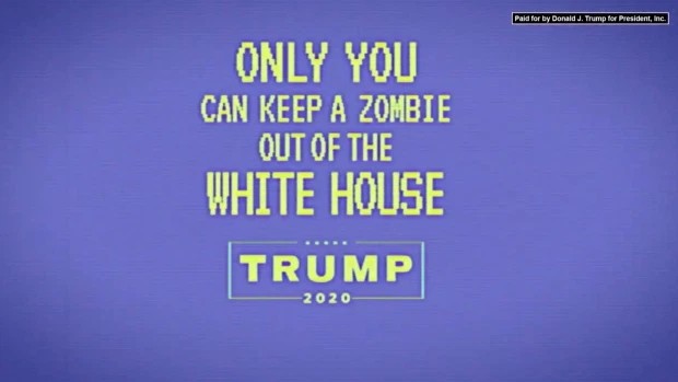 特朗普|这很美剧！特朗普新竞选广告将拜登比作“渴望人肉的僵尸”