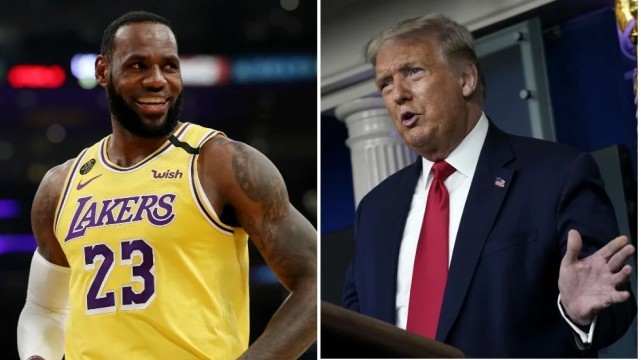 |被特朗普阵营骂“烂透了”,球星詹姆斯表态:呼吁粉丝支持拜登