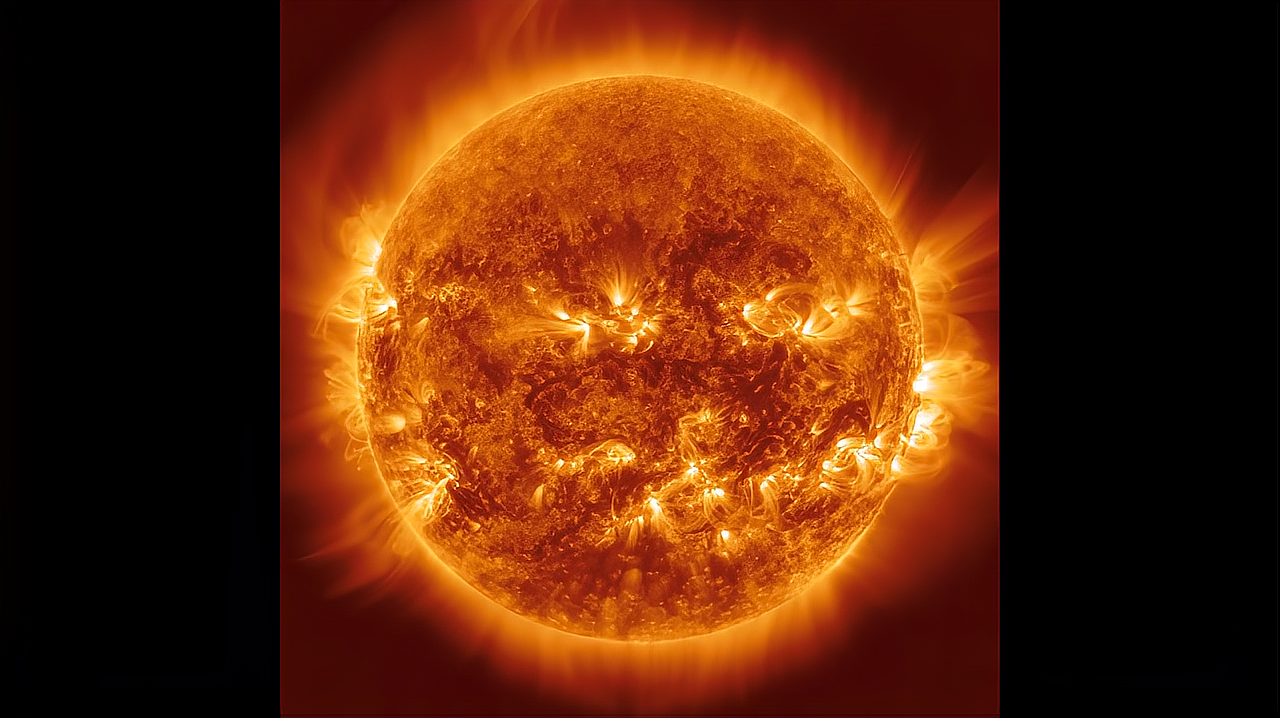 看见没有太阳边缘爆发了一个超级大的日珥太壮丽了