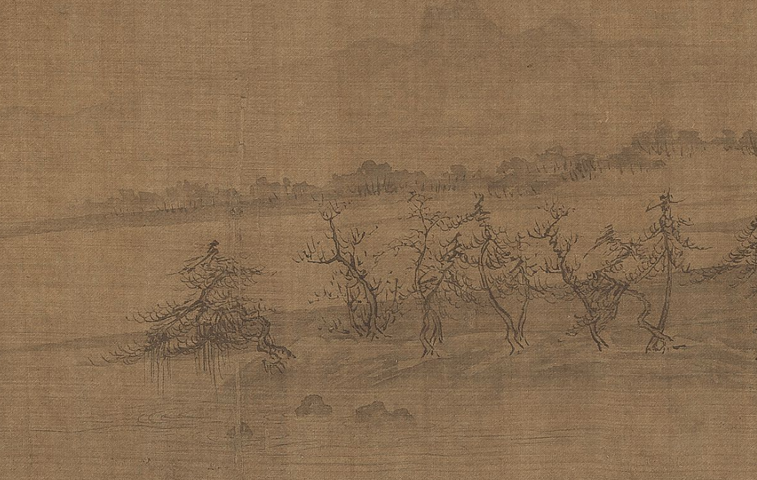 北宋王诜传烟江叠嶂图放大作品欣赏画中的故事