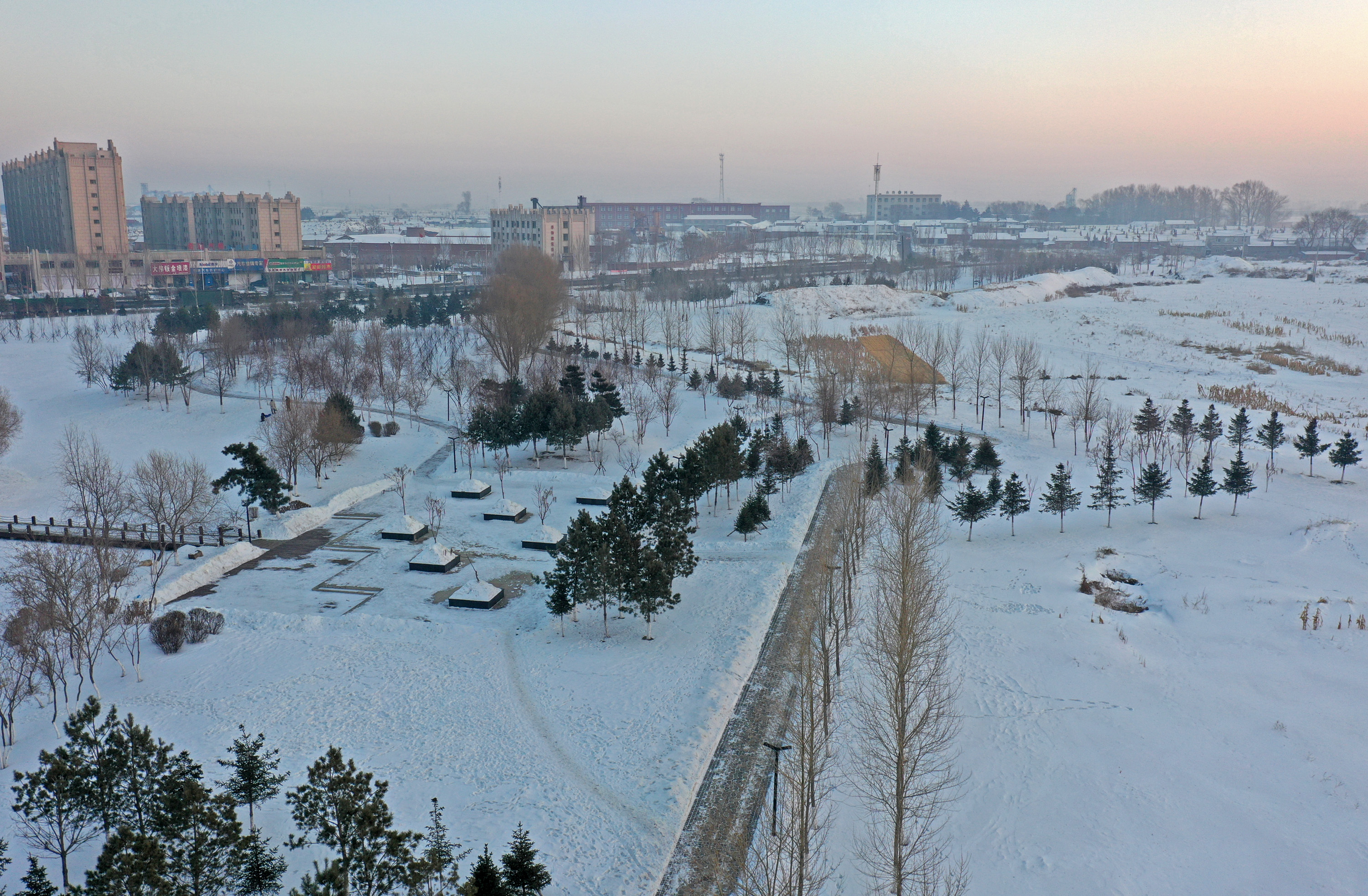 大美榆树榆树西部新城俯瞰