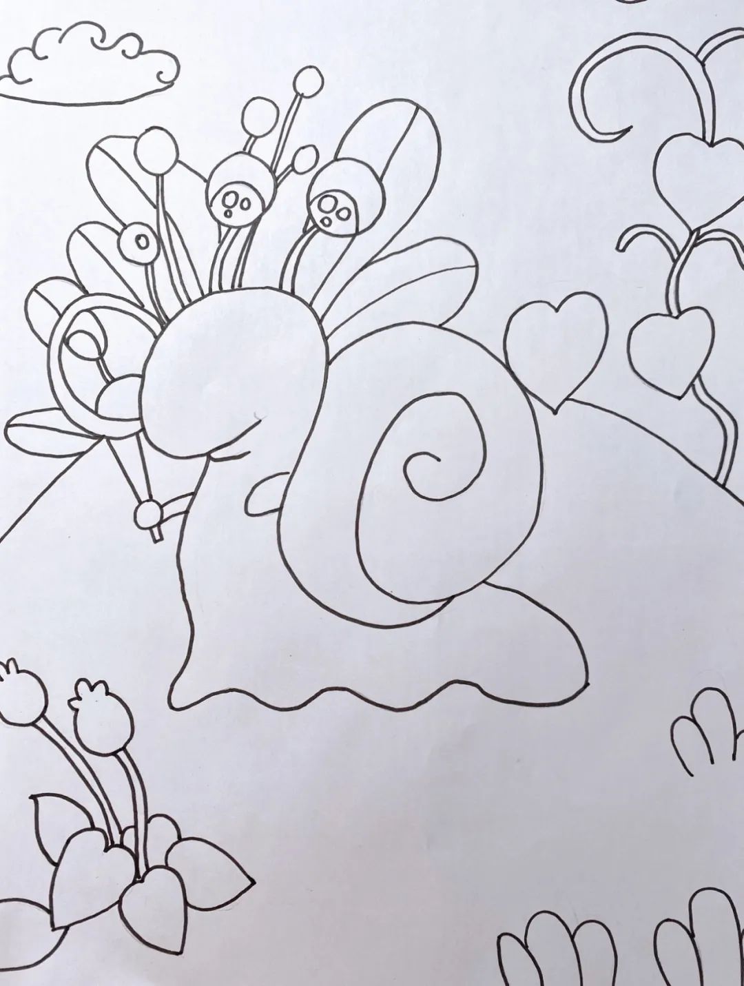 教程少儿美术绘画小蜗牛艾玛