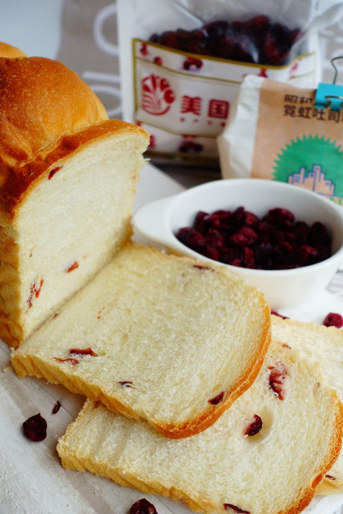 蔓越莓吐司面包制作方法