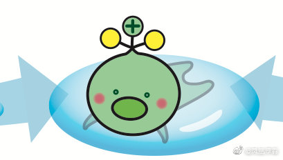 日本发布的“放射性氚”的吉祥物 来源