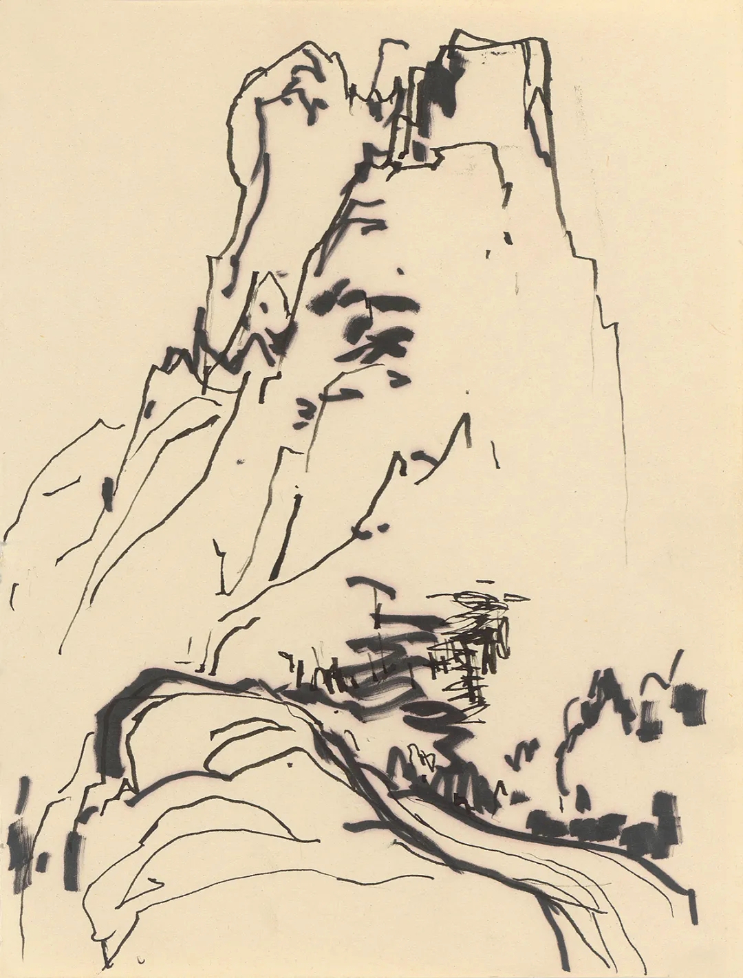 速写水彩油画吴冠中先生的美术作品