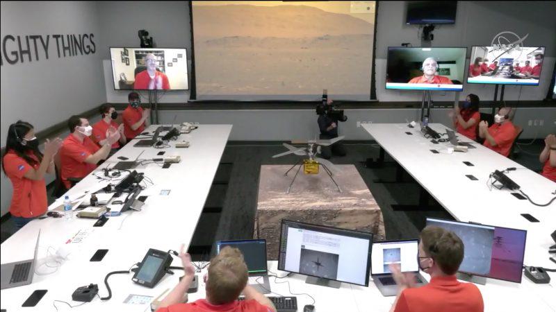 美国航天局|它飞起来了! 真的飞起来了！机智号火星直升机飞上了天空