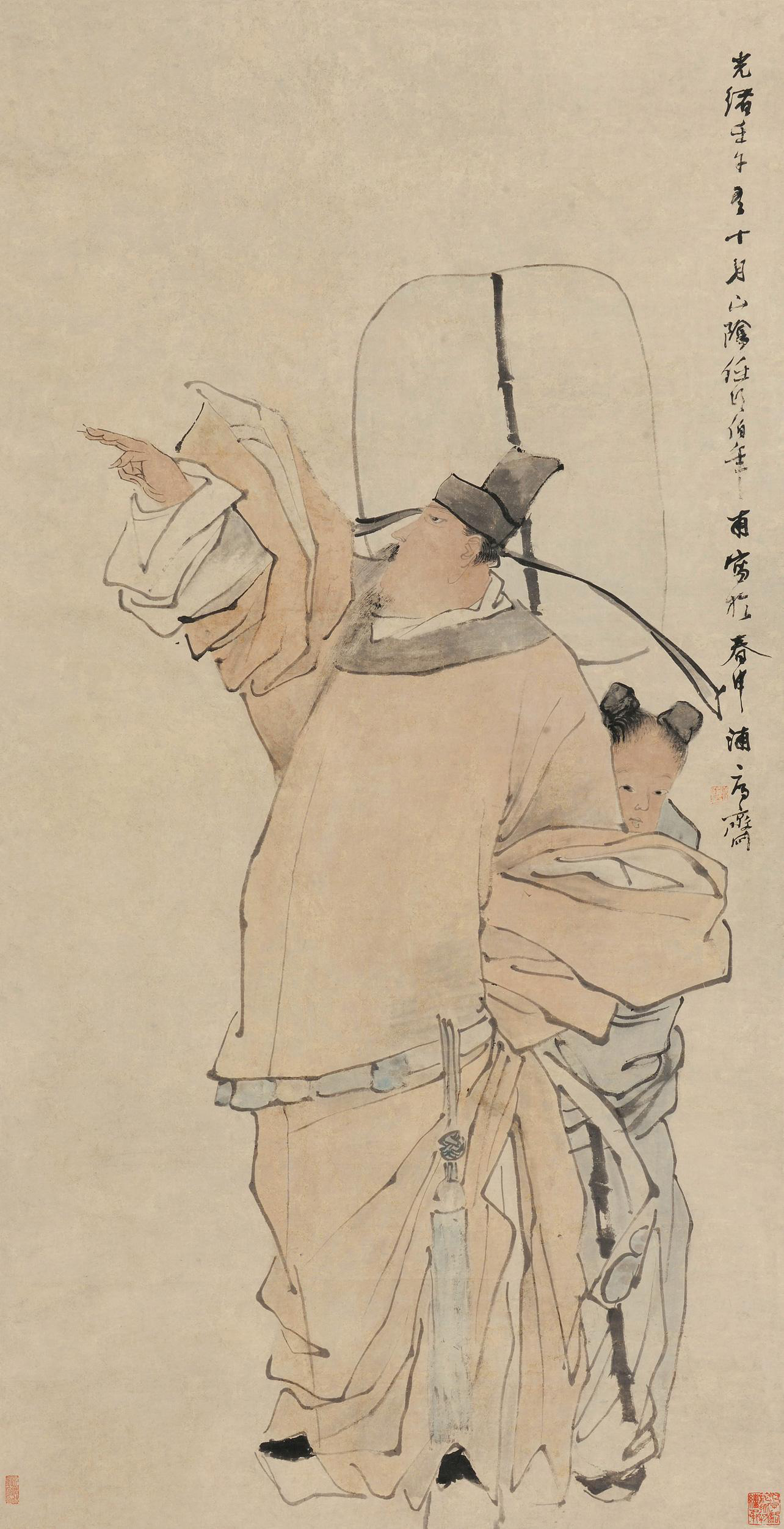 任伯年现代中国人物画源头徐悲鸿说他是三百年中国画家第一人