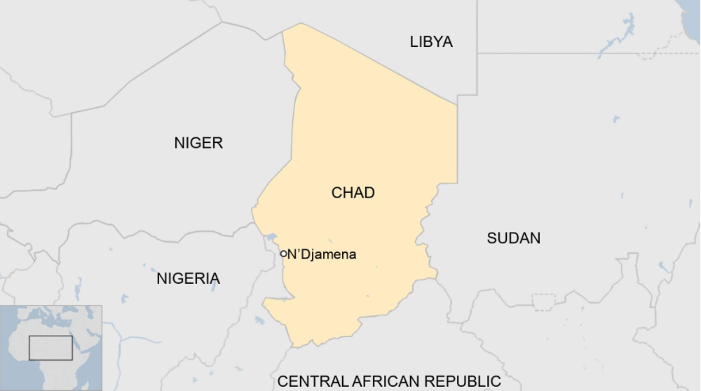 乍得地理位置示意图图源:bbc