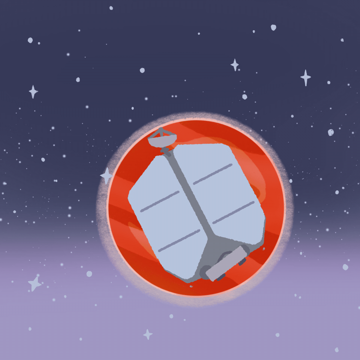祝融|8张卡通动图，认识中国第一位可爱的火星车|铮铮有声