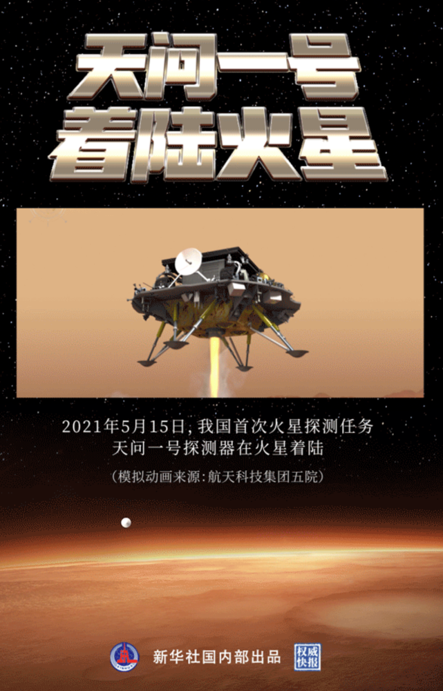天问|天问一号着陆火星