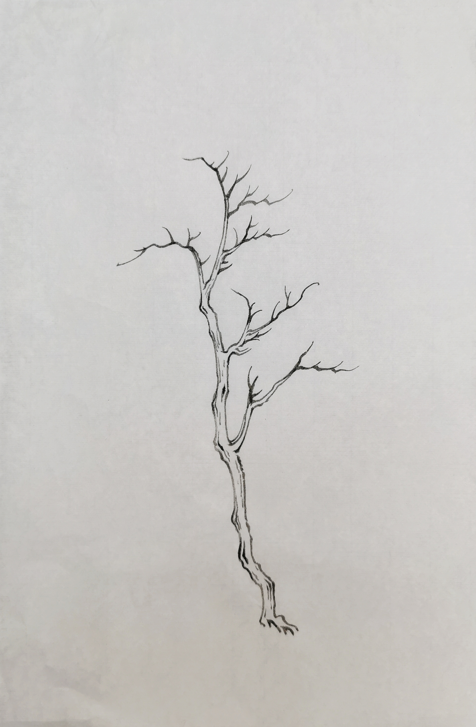 山水画技法石法长短披麻皴画法勾皴口诀