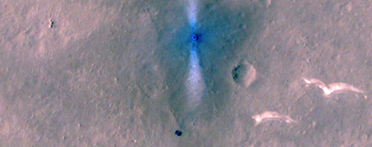 火星车|中国第一辆火星车登陆火星后，美国宇航局再次发布了一张照片