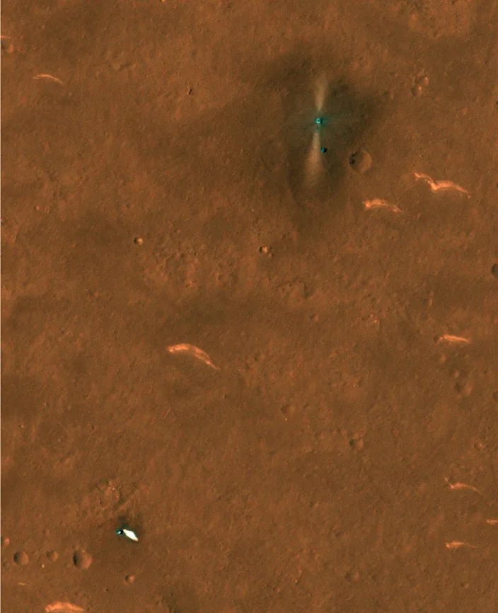 火星车|中国第一辆火星车登陆火星后，美国宇航局再次发布了一张照片