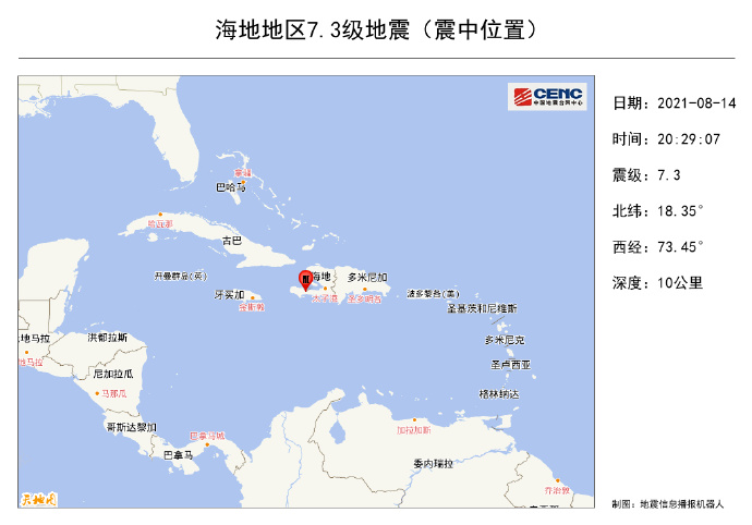 地震|“灾难之国”海地突发7.3级大地震，或引发海啸，灾难或还在后面