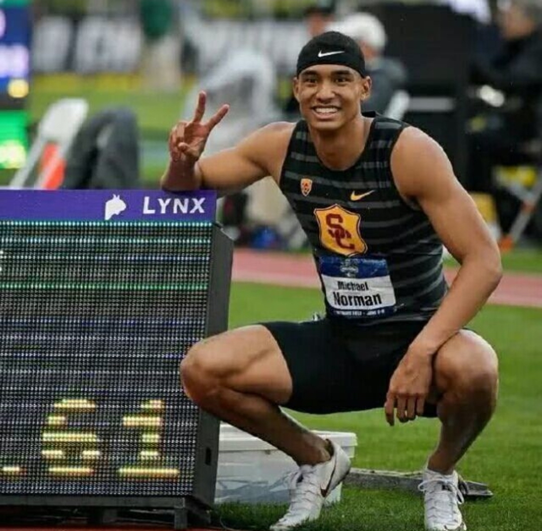 逆风9秒97美国400米名将百米创佳绩实力不输苏炳添