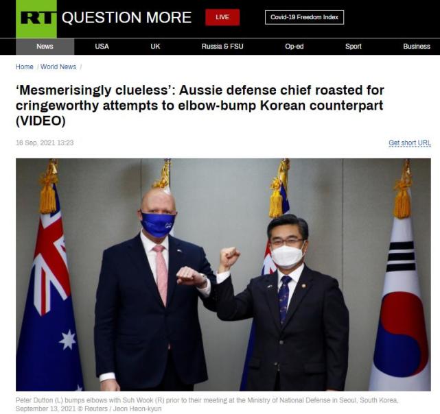 俄罗斯RT网站报道截图